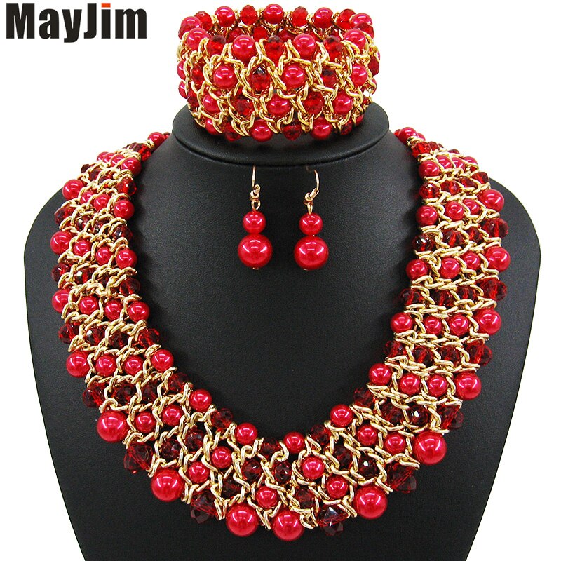 Handmade Beaded Dubai Jewelry sets Vintage