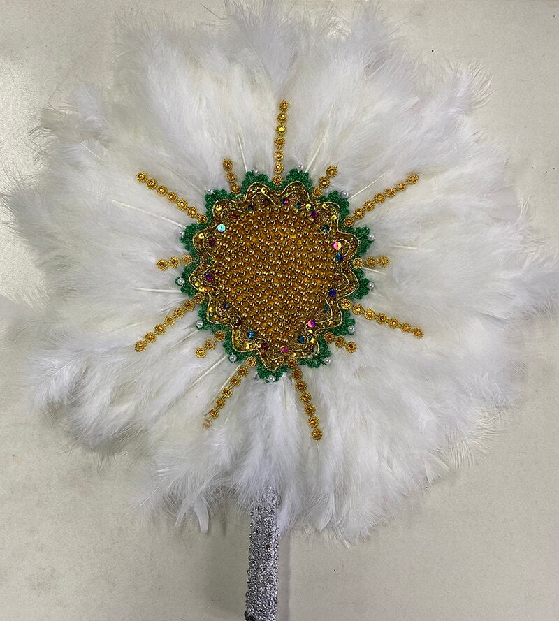 White Feather Fan