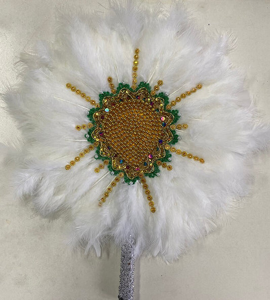 White Feather Fan