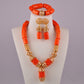 Orange Coral Jewelry Set