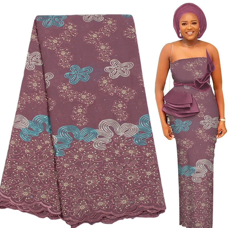 Wax Embroidery Lace Fabric