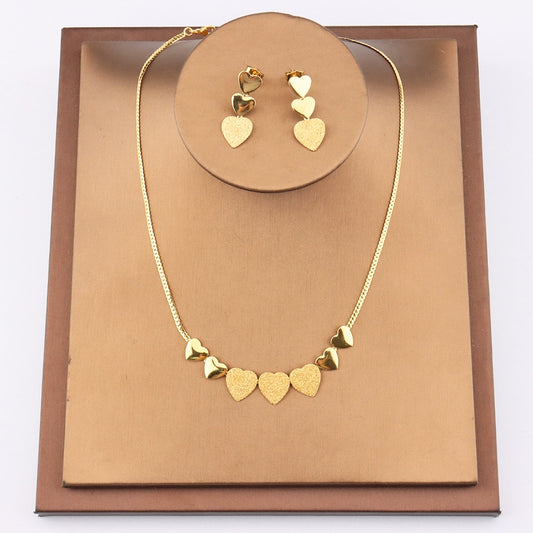 Brazilian Gold Plated Jewelry Sets Italian Style Luxury Pendant