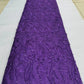 Purple French Cord Guipure Net Lace
