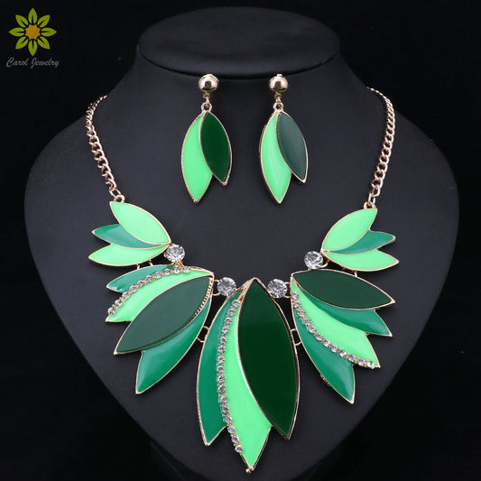 Leave Shape Pendant Enamel
