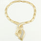 Dubai Gold Jewelry Fashion African Nigerian Crystal Necklace Bracelet Ring Wedding Earrings Women Bridal Jewelry Sets