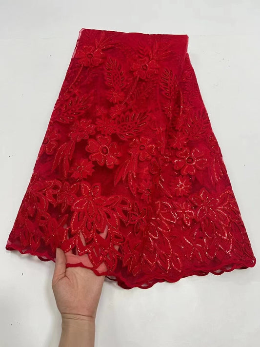 Lace Fabric Sequins 5 Yards