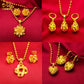Dubai Gold Color Necklace and Earring Sets