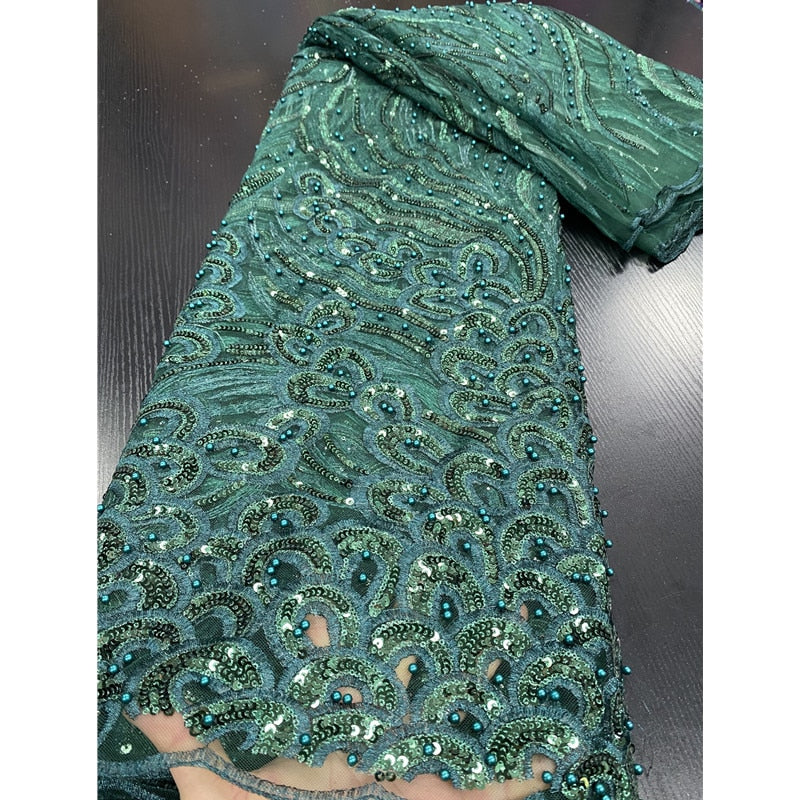 Lace Fabric With Beads