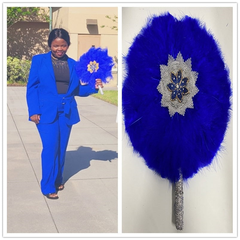 Turkey Feather Hand Fan