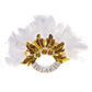 Turkey Feather Fan With Sequins