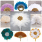 Turkey Feather Hand Fan